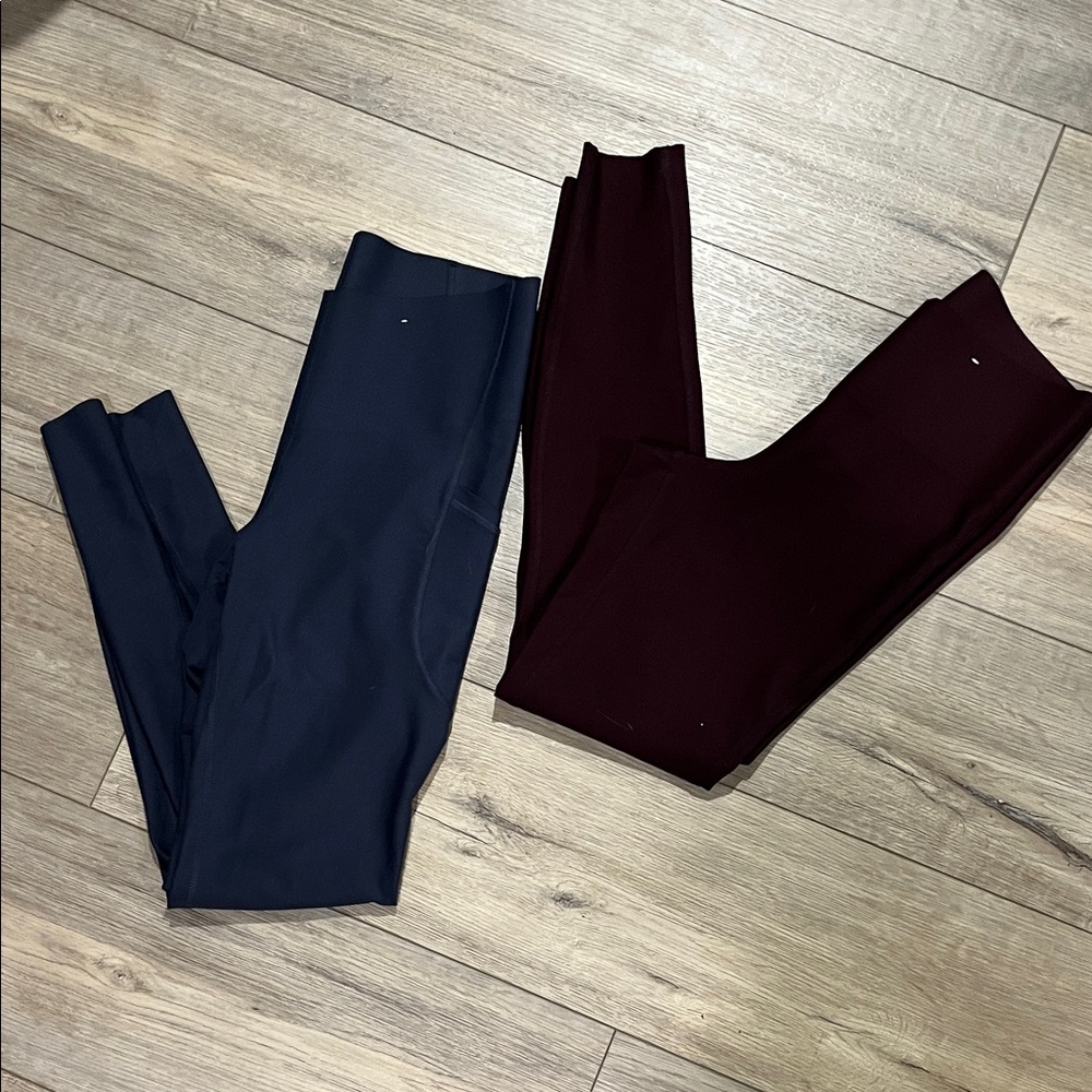Old Navy Women's Leggings - Navy and Burgundy